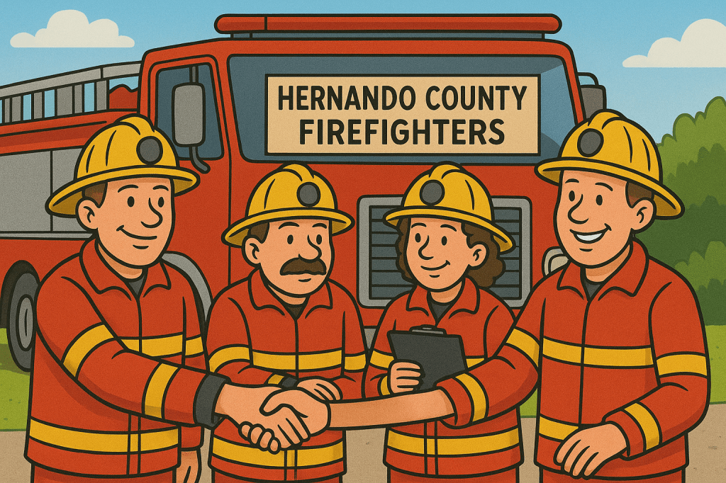 Hernando Firefighters Secure New Union Contract with Pay&nbsp;Raises